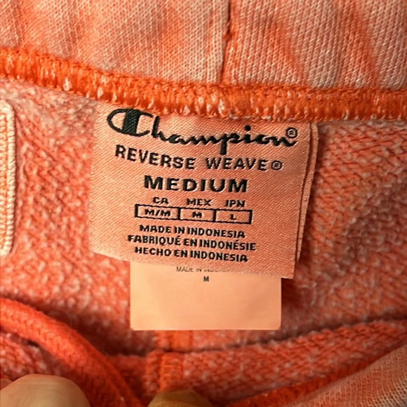 Champion Women’s Pink/peach sweat Pants joggers Md pockets workout casual lounge - Picture 6 of 9